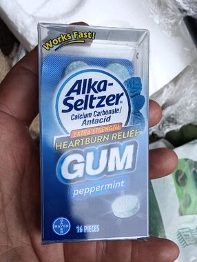 Alla Seltzer Peppermint Heartburn Relief Gum - Discontinued Super Hard To Find
